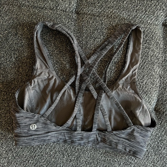 Grey and black Lululemon size 4 bra - Picture 2 of 2